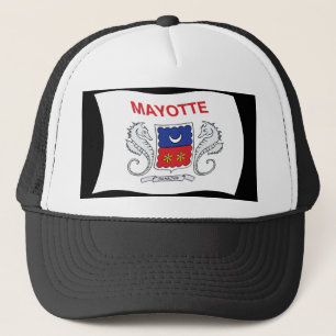 Casquette Chapeau avec drapeau de Mayotte