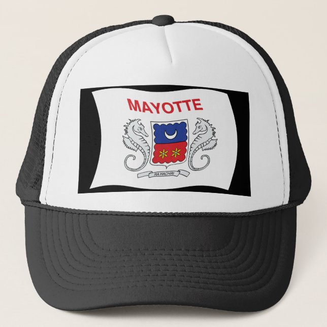 Casquette Chapeau avec drapeau de Mayotte (Devant)