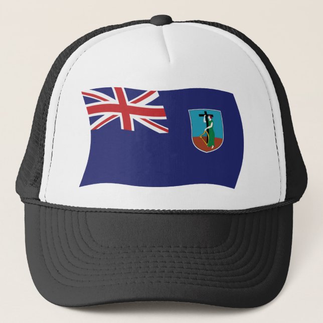 Casquette Chapeau avec drapeau de Montserrat (Devant)
