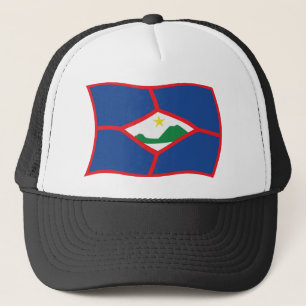 Casquette Chapeau avec Drapeau de Saint-Eustache