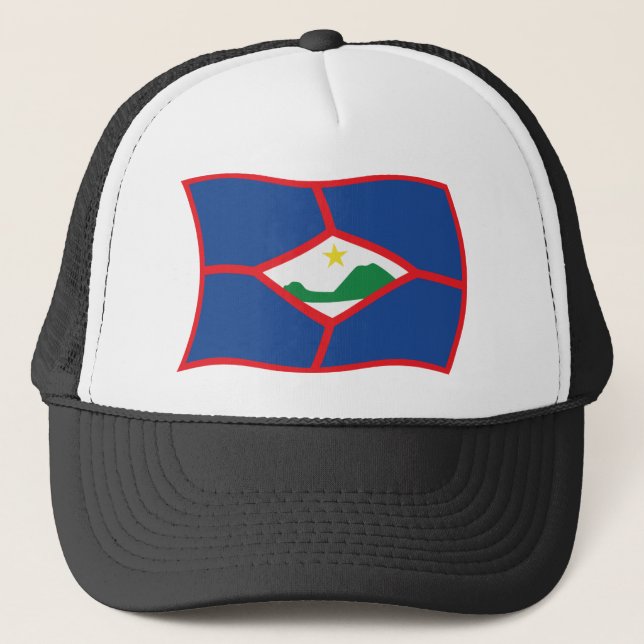 Casquette Chapeau avec Drapeau de Saint-Eustache (Devant)