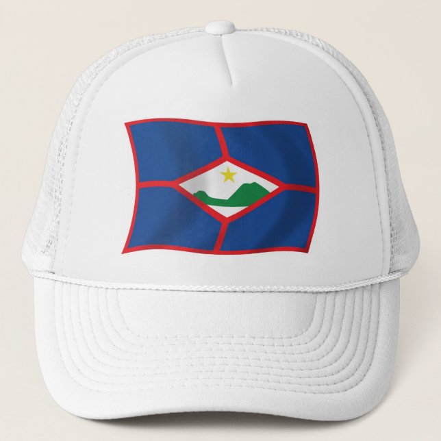 Casquette Chapeau avec Drapeau de Saint-Eustache (Devant)