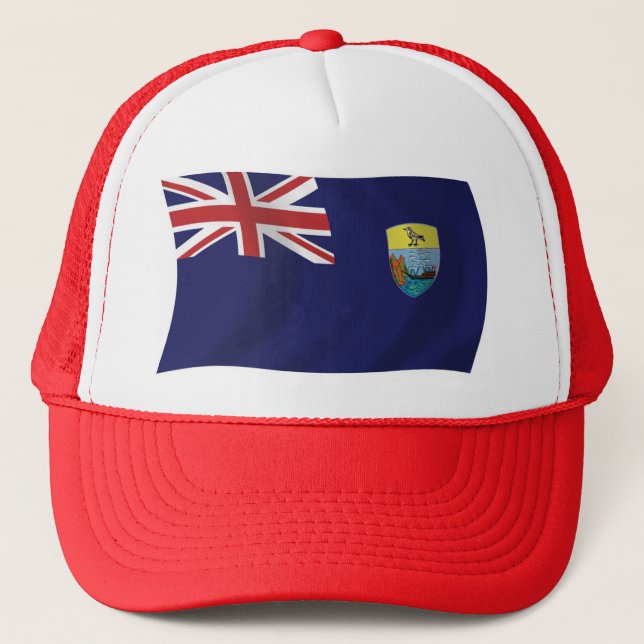 Casquette Chapeau avec drapeau de Sainte-Hélène (Devant)