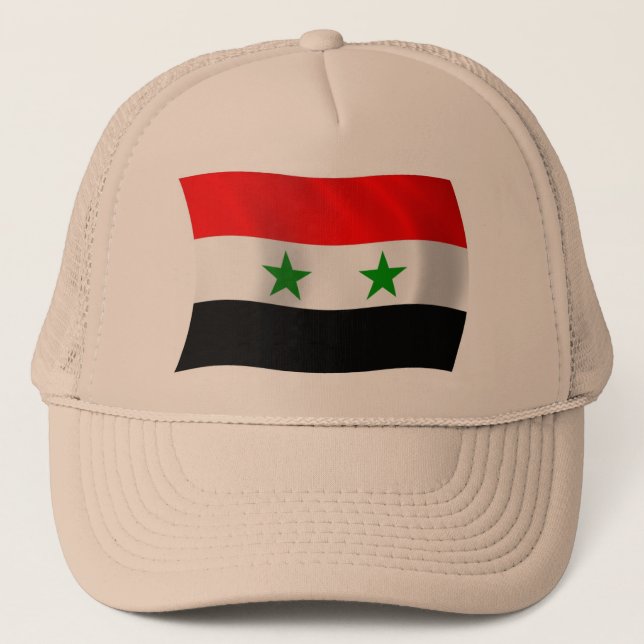 Casquette Chapeau avec drapeau de Syrie (Devant)
