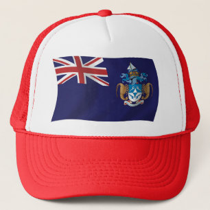 Casquette Chapeau avec Drapeau de Tristan da Cunha