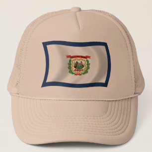 Casquette Chapeau avec drapeau de Virginie-Occidentale