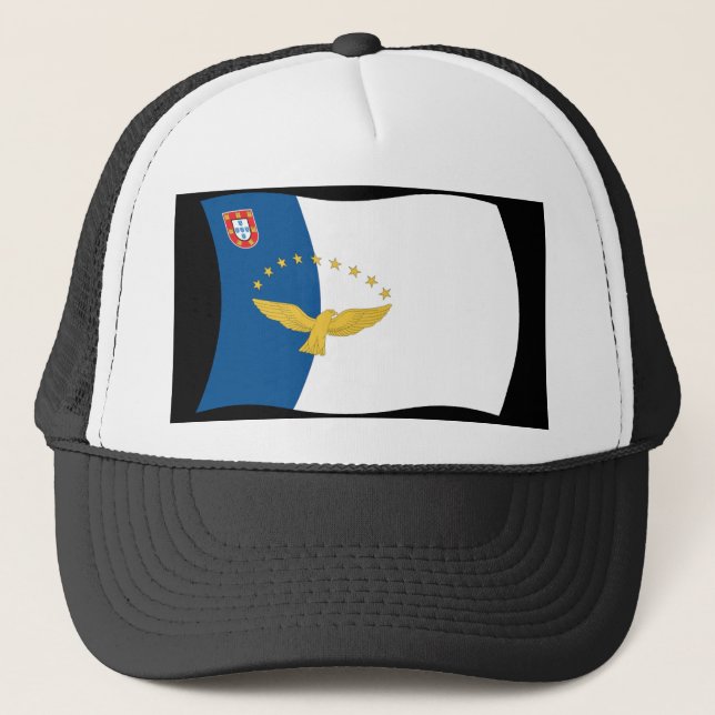 Casquette Chapeau avec drapeau des Açores (Devant)
