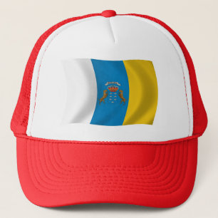 Casquette Chapeau avec Drapeau des Îles Canaries