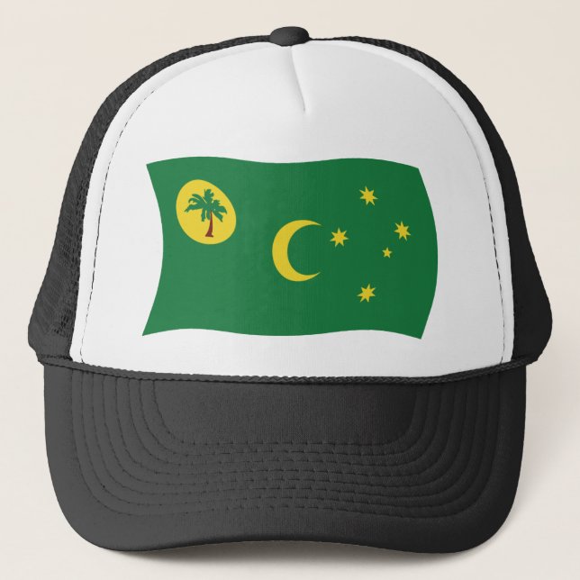 Casquette Chapeau avec drapeau des îles Cocos (Devant)