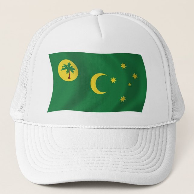 Casquette Chapeau avec Drapeau des Îles Cocos (Devant)