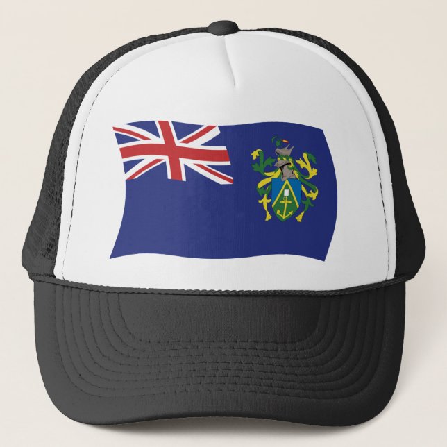 Casquette Chapeau avec drapeau des îles Pitcairn (Devant)