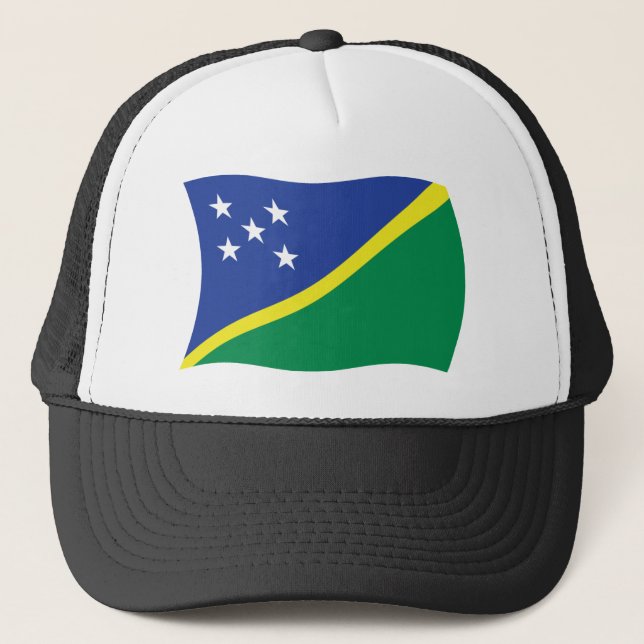 Casquette Chapeau avec Drapeau des Îles Salomon (Devant)