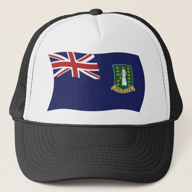 Casquette Chapeau avec Drapeau des Îles Vierges britanniques (Devant)