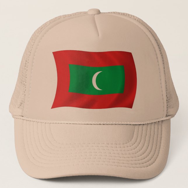 Casquette Chapeau avec Drapeau des Maldives (Devant)