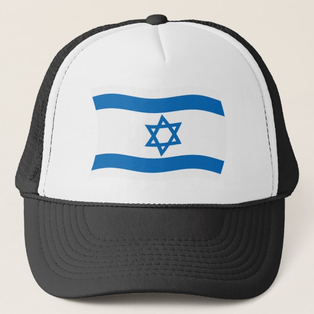 Casquette Chapeau avec drapeau d'Israël (Devant)