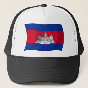 Casquette Chapeau avec Drapeau du Cambodge