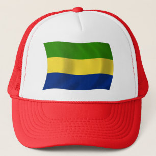 Casquette Chapeau avec Drapeau du Gabon