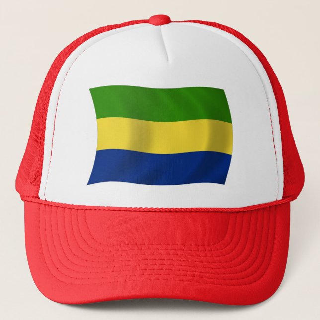 Casquette Chapeau avec Drapeau du Gabon (Devant)