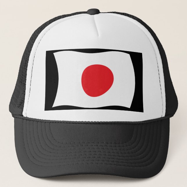 Casquette Chapeau avec drapeau du Japon (Devant)