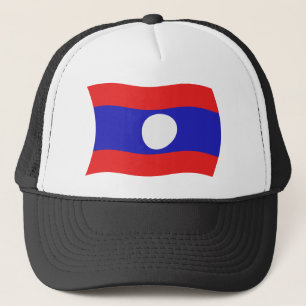 Casquette Chapeau avec drapeau du Laos