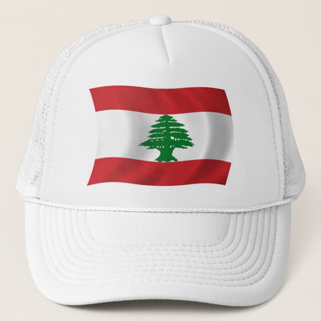 Casquette Chapeau avec drapeau du Liban (Devant)