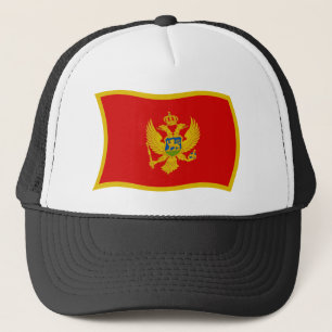 Casquette Chapeau avec drapeau du Monténégro
