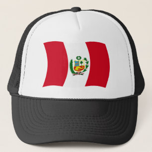 Casquette Chapeau avec drapeau du Pérou