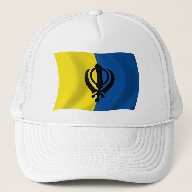 Casquette Chapeau avec drapeau du sikhisme (Devant)
