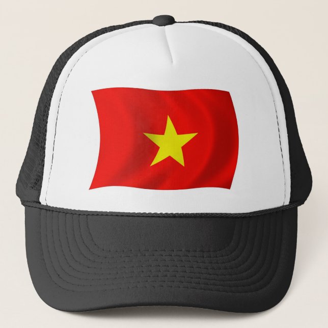 Casquette Chapeau avec Drapeau du Viêt Nam (Devant)