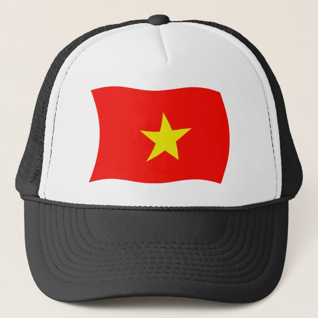 Casquette Chapeau avec drapeau du Vietnam (Devant)