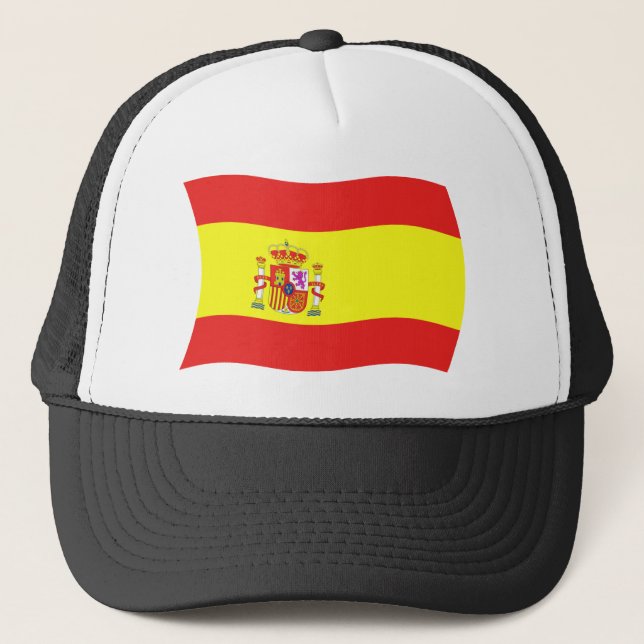 Casquette Chapeau avec Drapeau Espagnol (Devant)