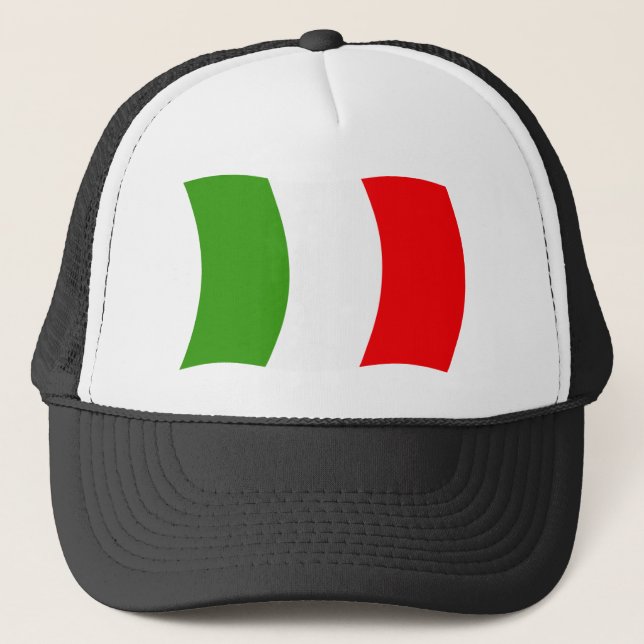 Casquette Chapeau avec drapeau italien (Devant)