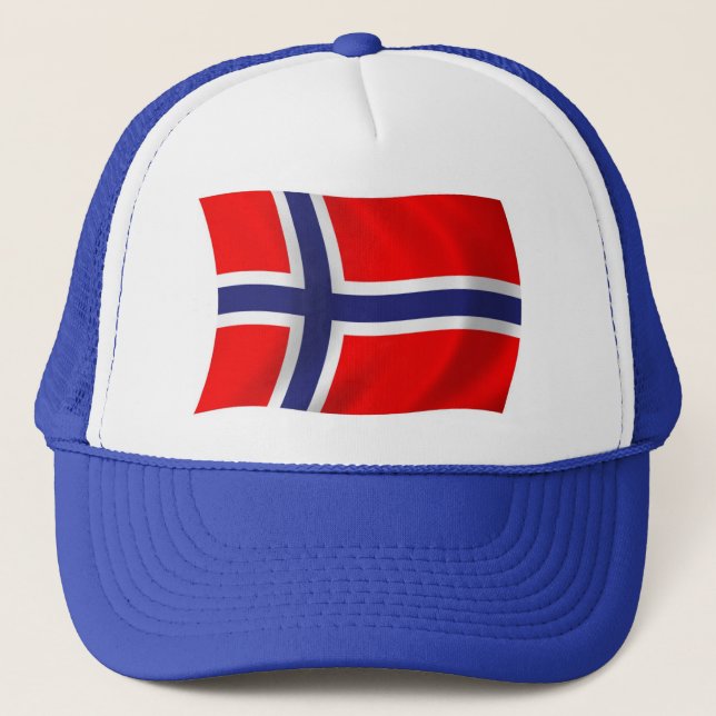 Casquette Chapeau avec drapeau norvégien (Devant)