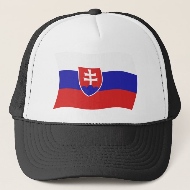 Casquette Chapeau avec Drapeau Slovaque (Devant)