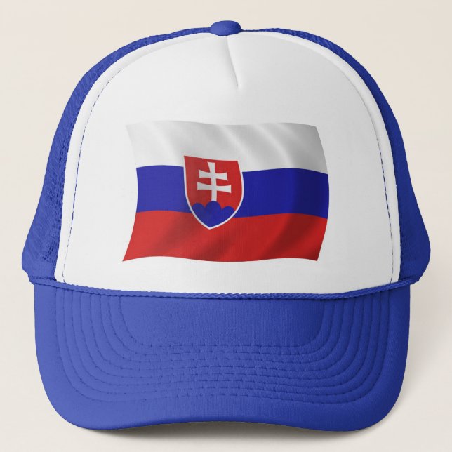 Casquette Chapeau avec Drapeau Slovaque (Devant)