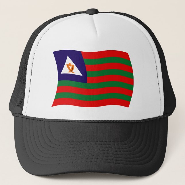 Casquette Chapeau avec Drapeau Tribal Bubi (Devant)