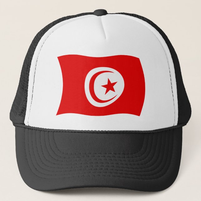 Casquette Chapeau avec drapeau tunisien (Devant)