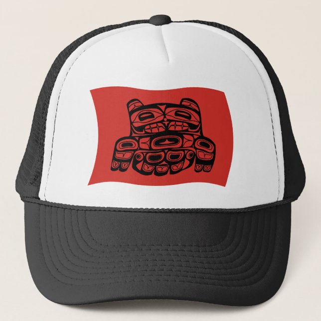 Casquette Chapeau avec le drapeau de la tribu Skagit (Devant)