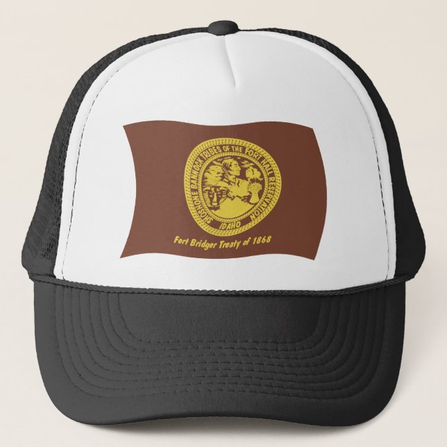 Casquette Chapeau avec le drapeau des tribus Shoshone Bannoc (Devant)