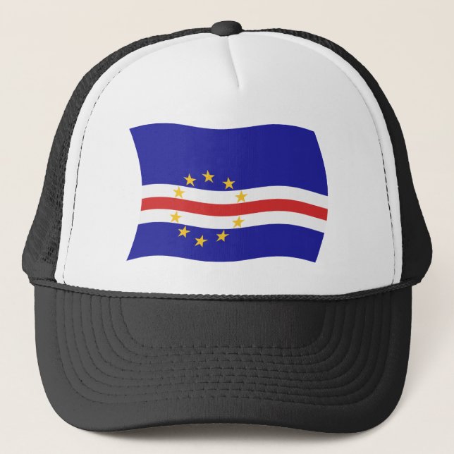 Casquette Chapeau avec le drapeau du Cap-Vert (Devant)