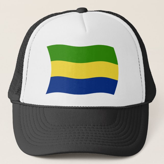 Casquette Chapeau avec le drapeau du Gabon (Devant)
