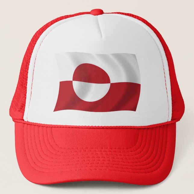 Casquette Chapeau avec le drapeau du Groenland (Devant)