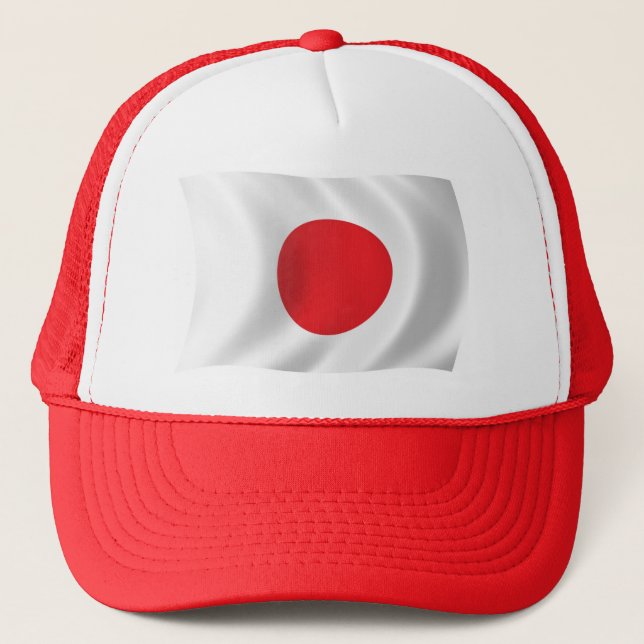 Casquette Chapeau avec le drapeau du Japon (Devant)