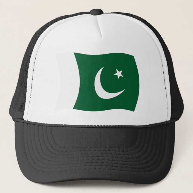Casquette Chapeau avec le drapeau du Pakistan (Devant)