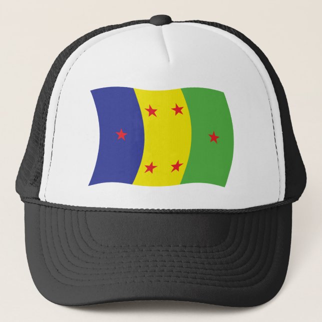 Casquette Chapeau avec le drapeau du peuple Ogoni (Devant)
