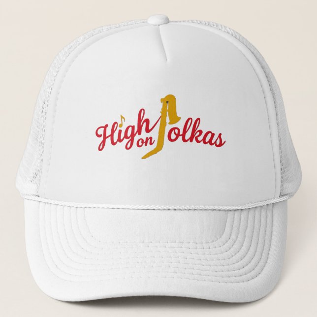Casquette Chapeau avec logo High on Polkas (Devant)
