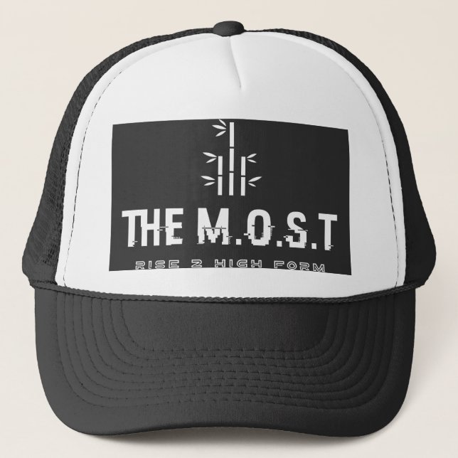 Casquette Chapeau (Blanc/Noir) (Devant)