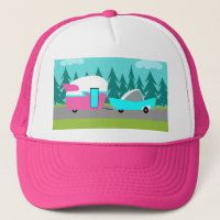 Chapeau Camper Rétro / Remorque et Trucker Voiture