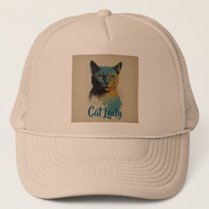 Casquette Chapeau Chat Chat Lady Trucker