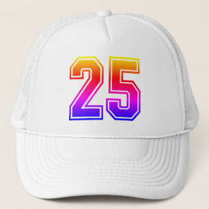 Casquette Chapeau coloré 25e anniversaire de la fête du Truc